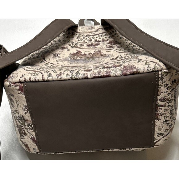 Loungefly Harry Potter School Grounds Map Mini Backpack Hogwarts Map NWOT - Picture 3 of 7